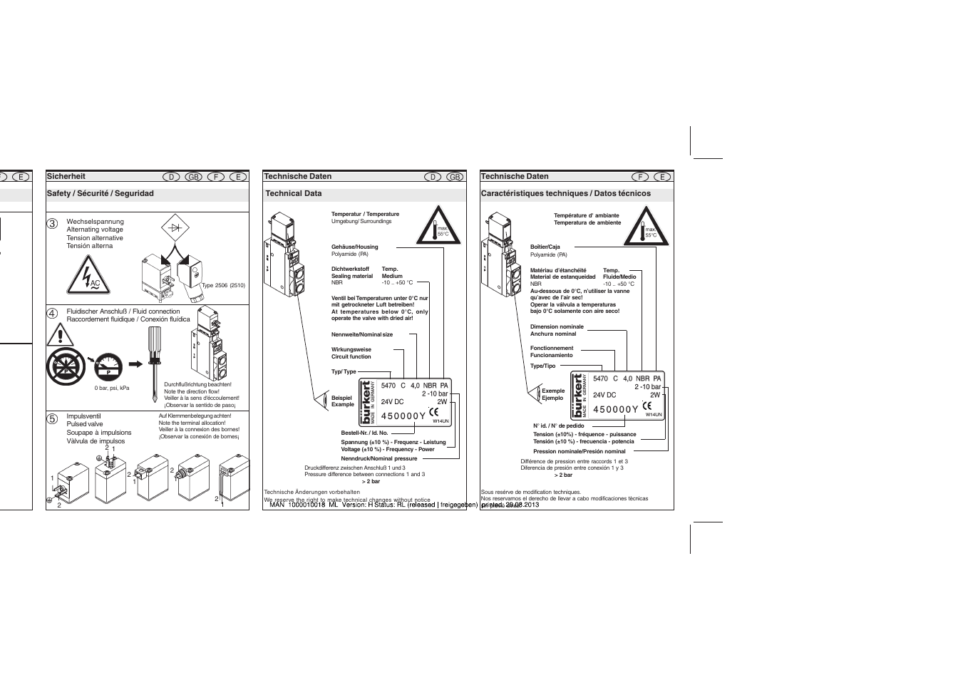 Burkert Type 5470 User Manual | Page 3 / 6