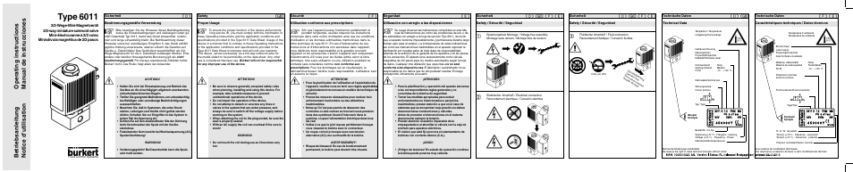 Type 6011 | Burkert Type 6011 User Manual | Page 3 / 6