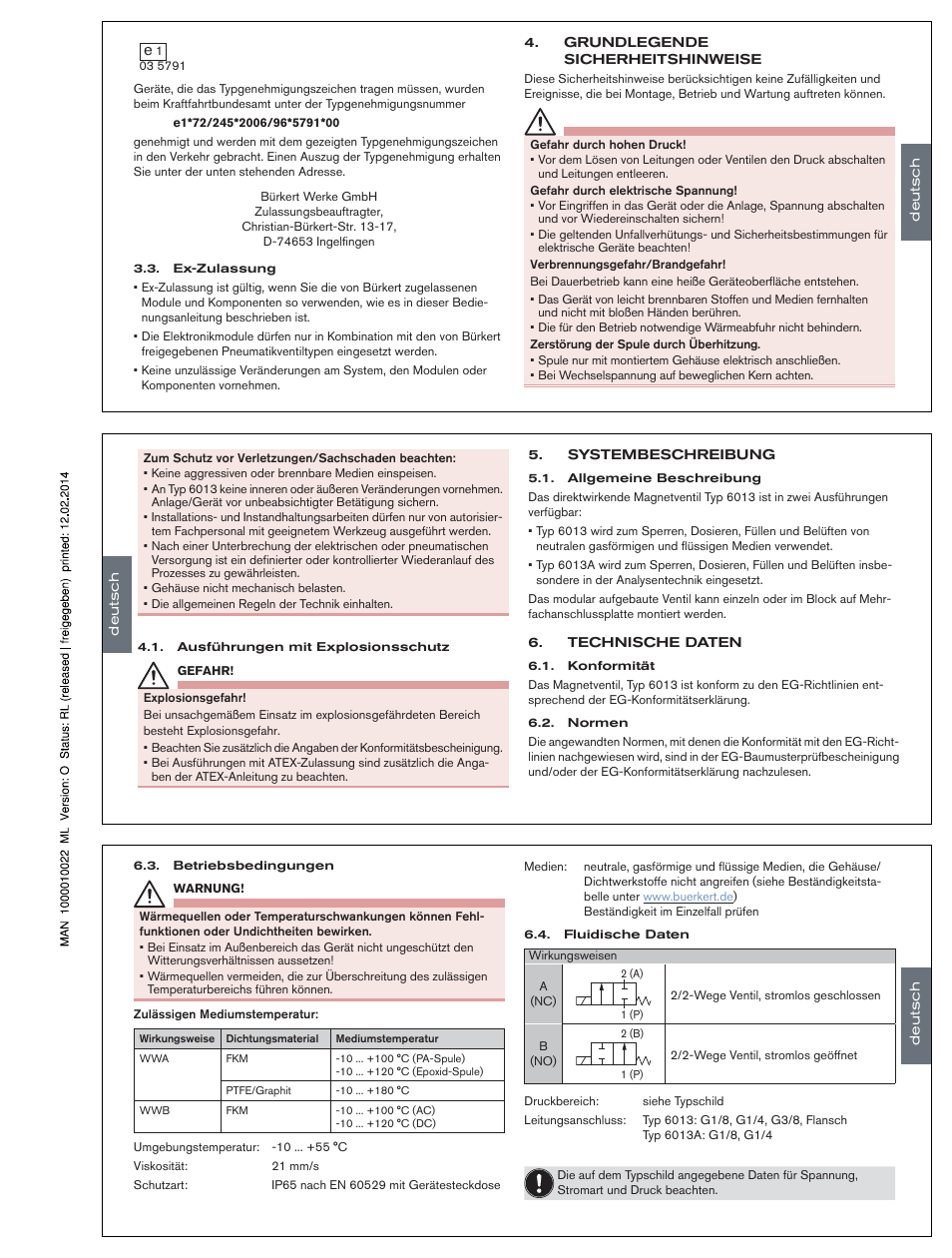 Burkert Type 6013 User Manual | Page 5 / 11