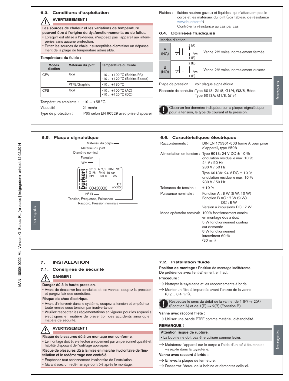 Burkert Type 6013 User Manual | Page 9 / 11