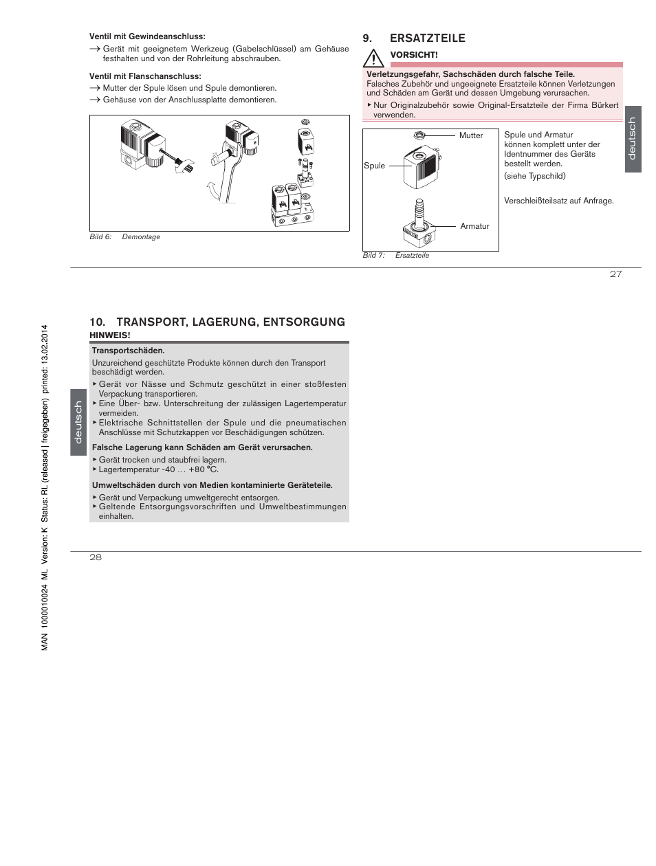 Burkert Type 6014 User Manual | Page 12 / 18
