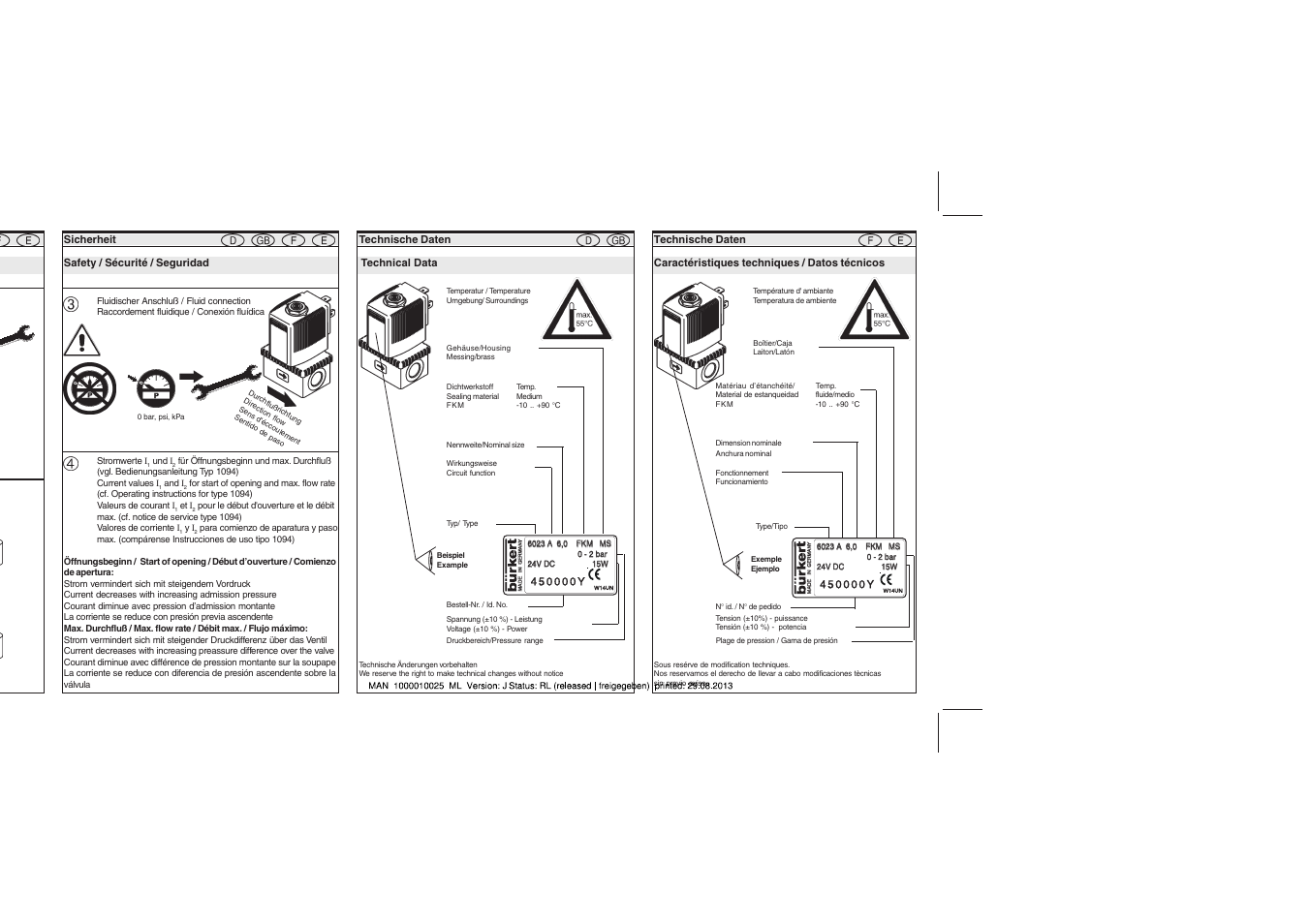 Burkert Type 6024 User Manual | Page 3 / 6