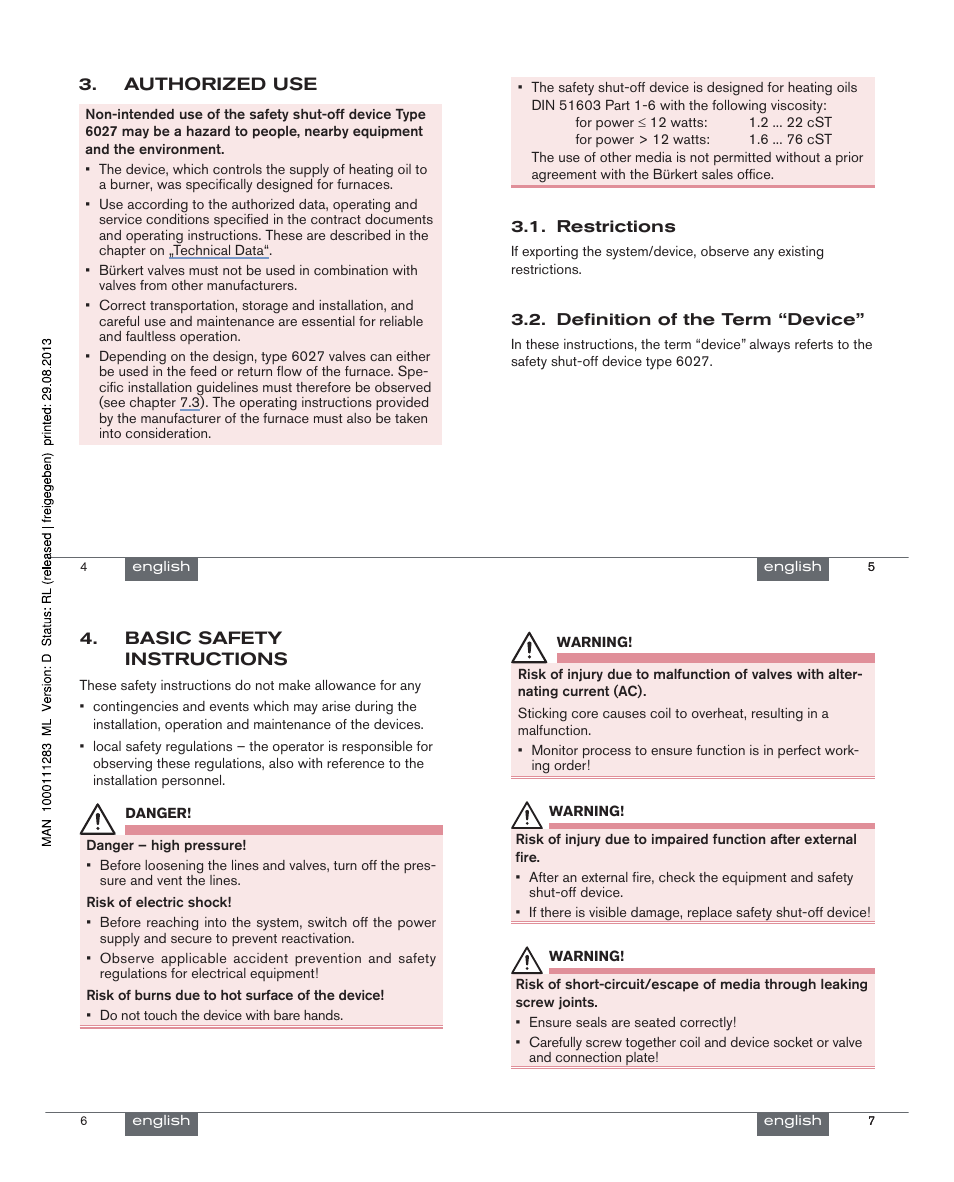 Burkert Type 6027 User Manual | Page 2 / 18