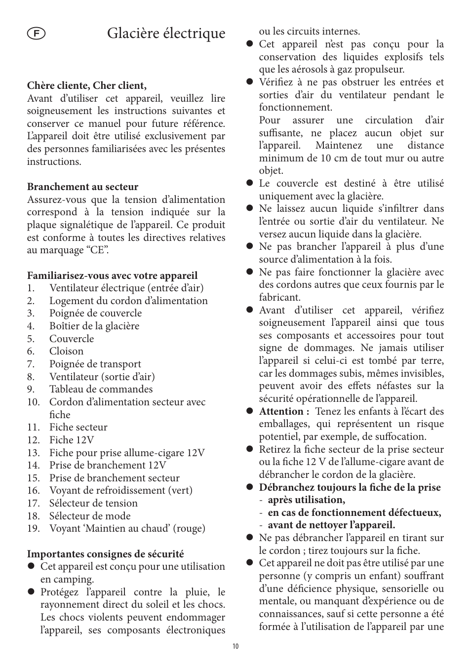 Glacière électrique | SEVERIN KB 2921 User Manual | Page 10 / 50