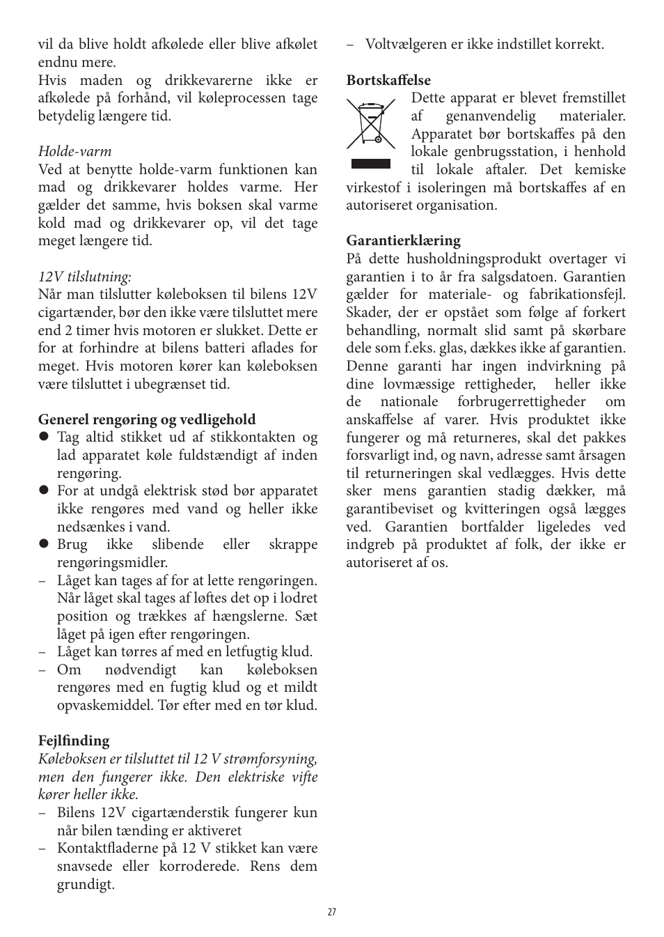 SEVERIN KB 2921 User Manual | Page 27 / 50