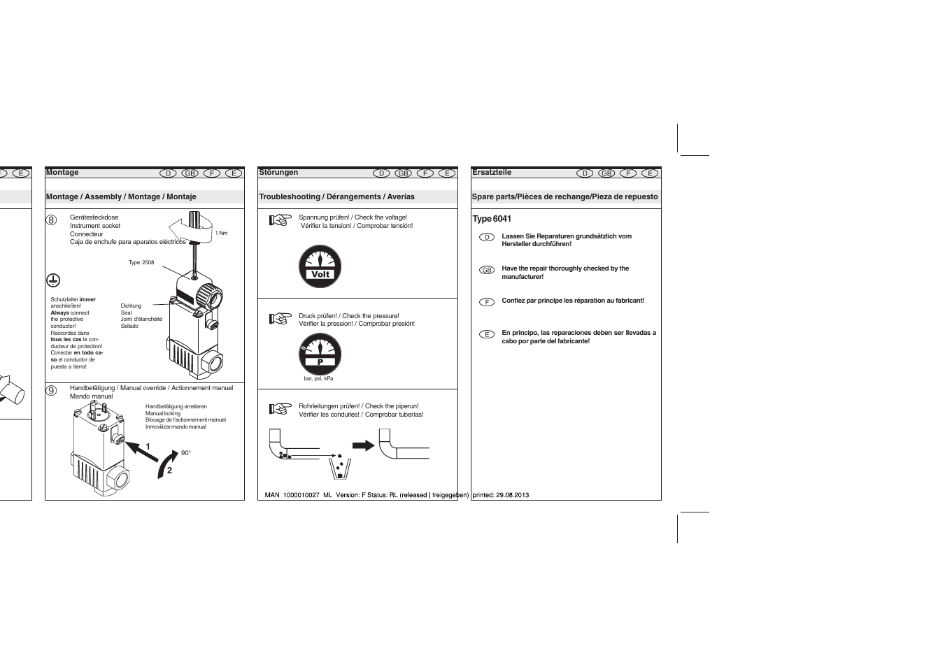 Burkert Type 6041 User Manual | Page 6 / 6