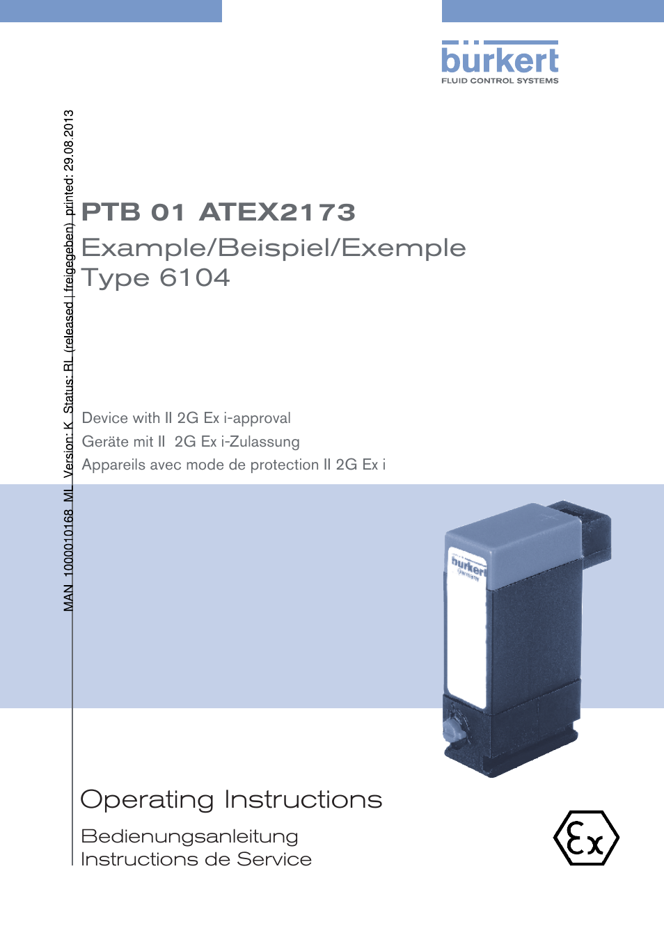 Burkert Type 6104 User Manual | 64 pages