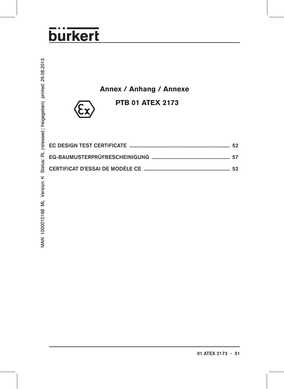 Burkert Type 6104 User Manual | Page 51 / 64