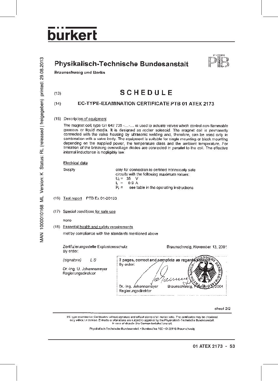Burkert Type 6104 User Manual | Page 53 / 64
