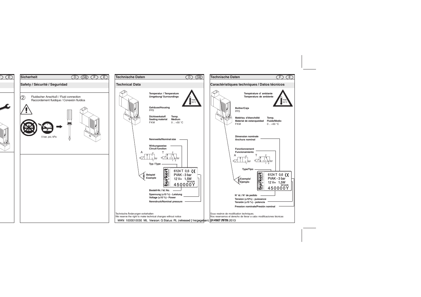 Burkert Type 6124 User Manual | Page 3 / 6