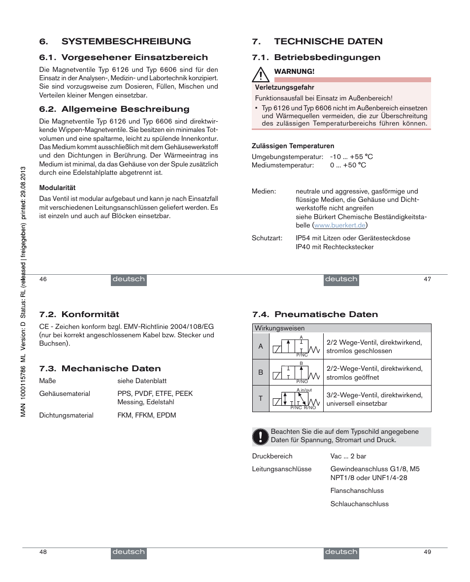 Burkert Type 6606 User Manual | Page 13 / 27