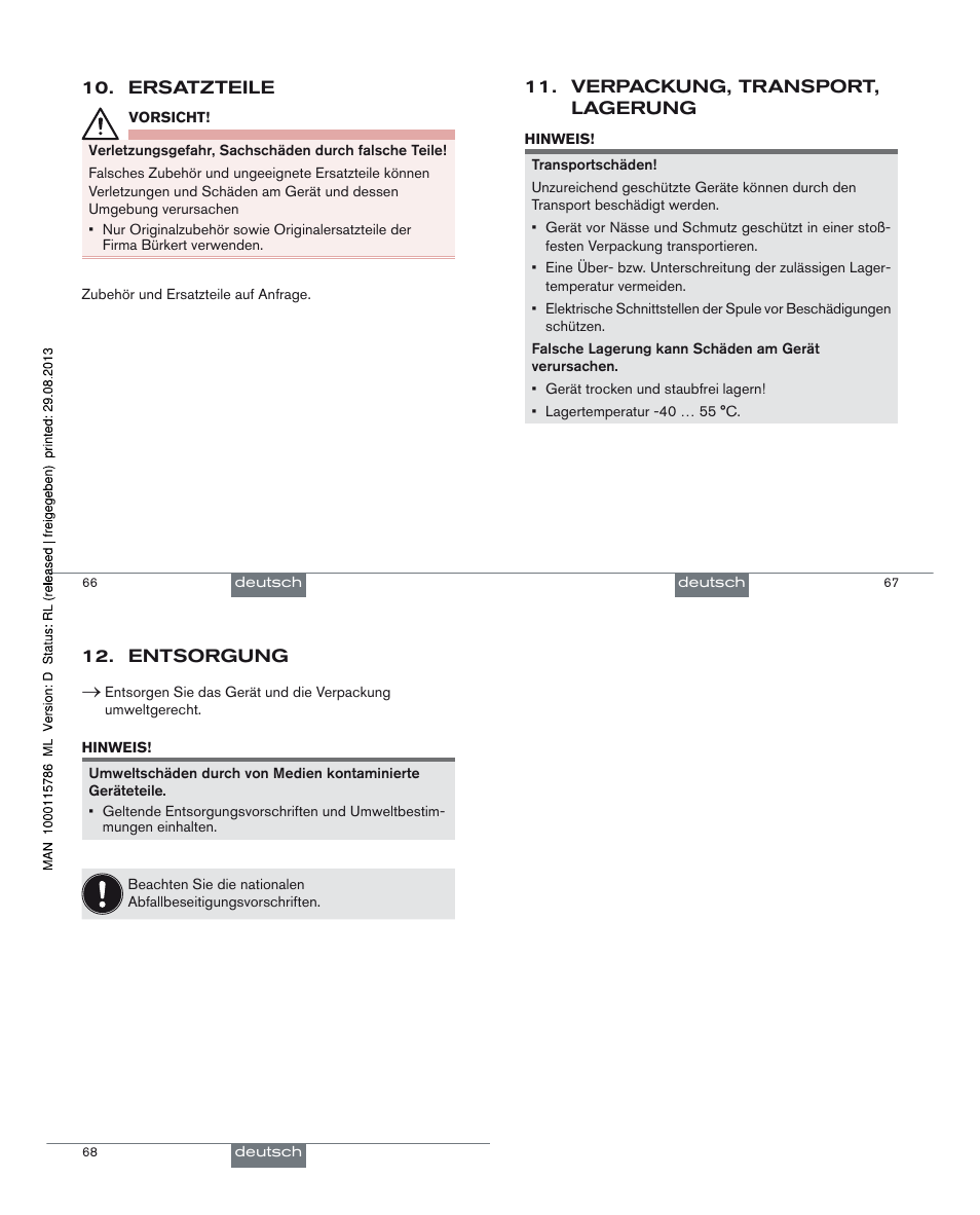 Burkert Type 6606 User Manual | Page 18 / 27