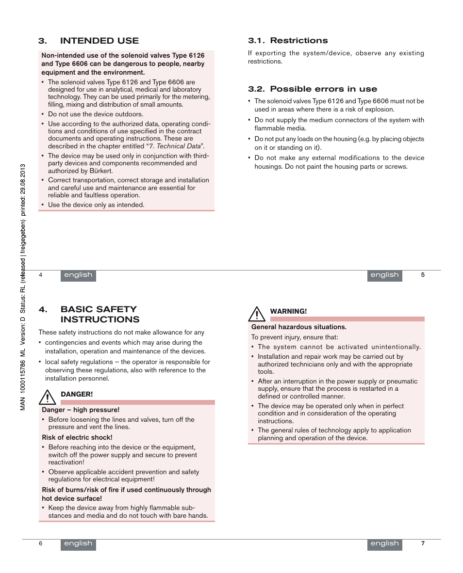 Burkert Type 6606 User Manual | Page 2 / 27