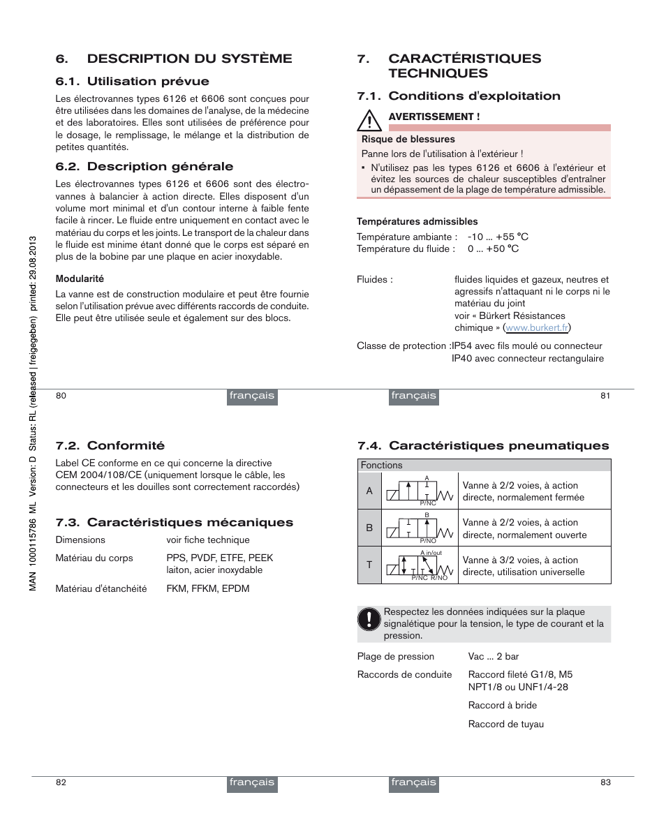 Burkert Type 6606 User Manual | Page 22 / 27