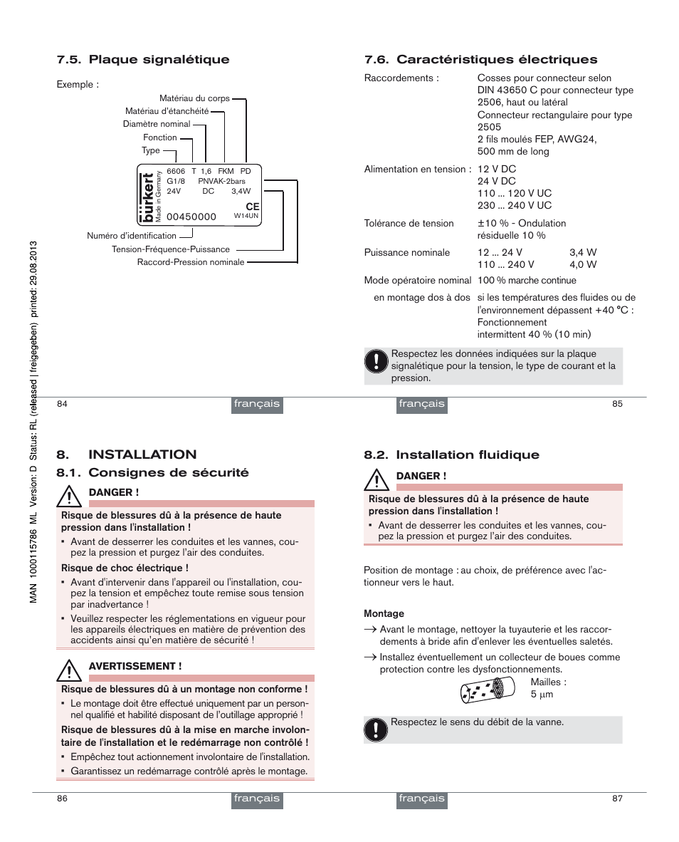 Burkert Type 6606 User Manual | Page 23 / 27
