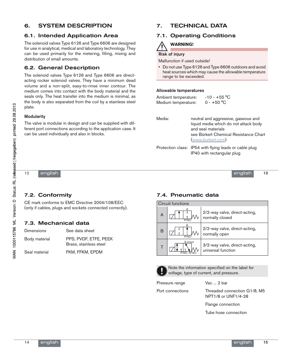 Burkert Type 6606 User Manual | Page 4 / 27