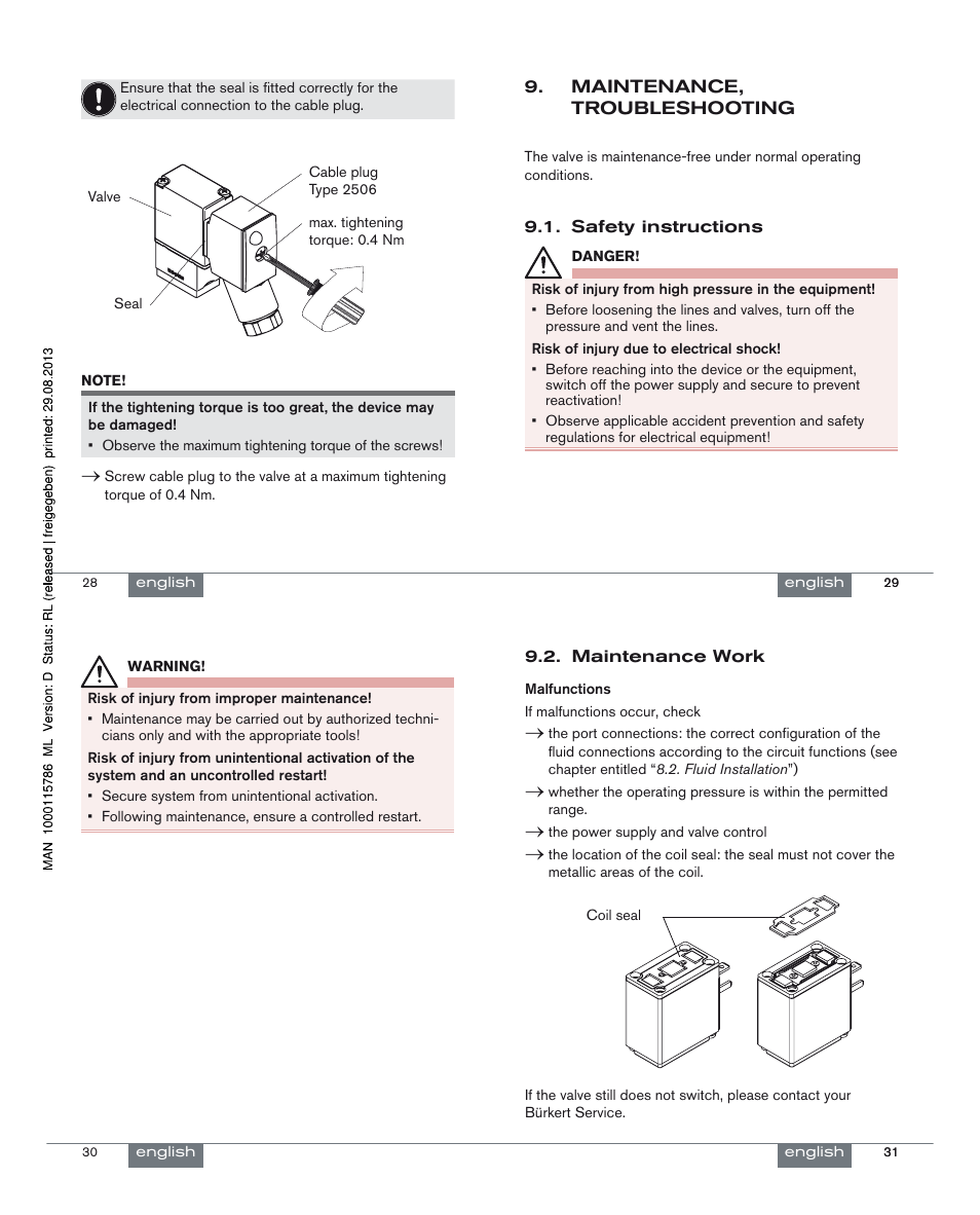 Burkert Type 6606 User Manual | Page 8 / 27