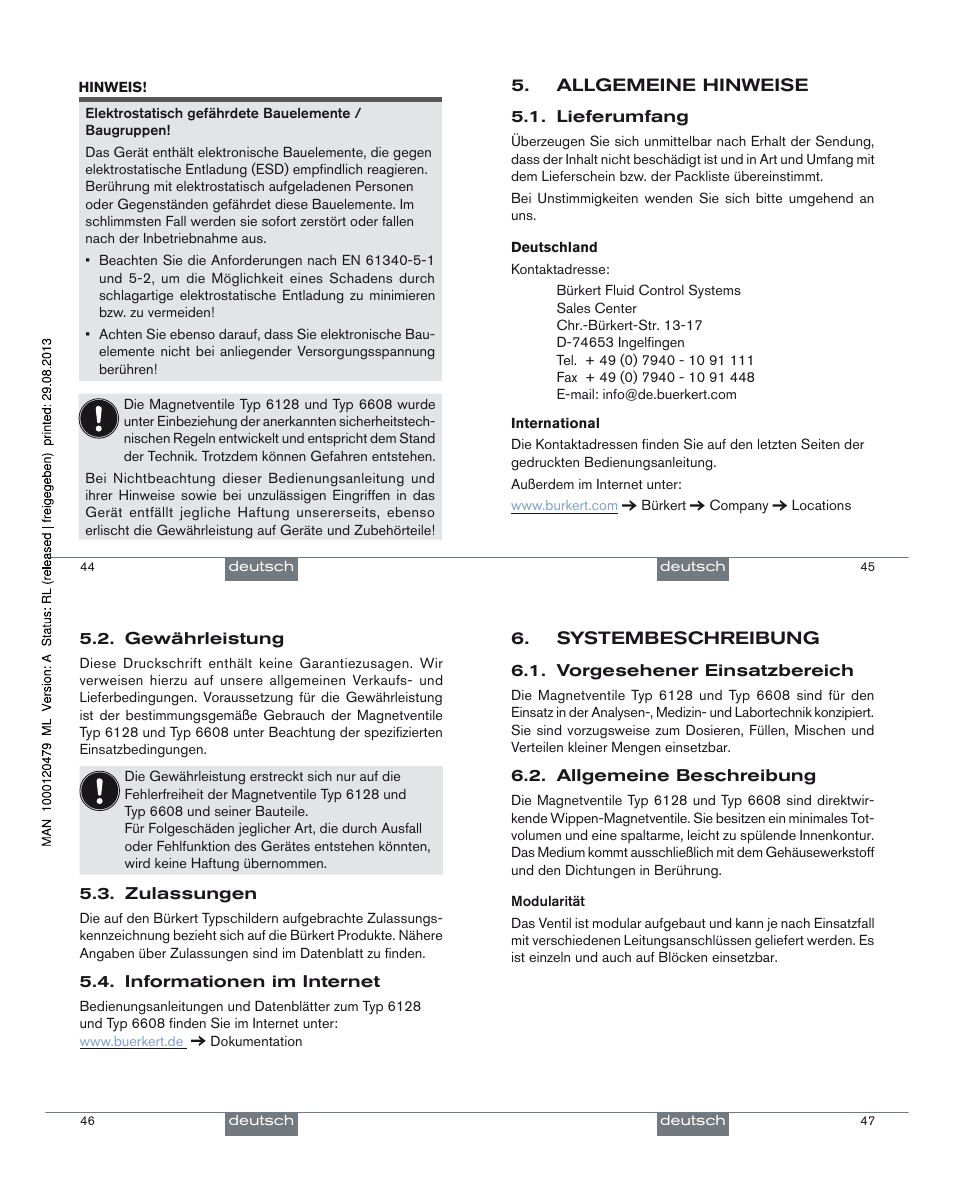 Burkert Type 6608 User Manual | Page 12 / 27