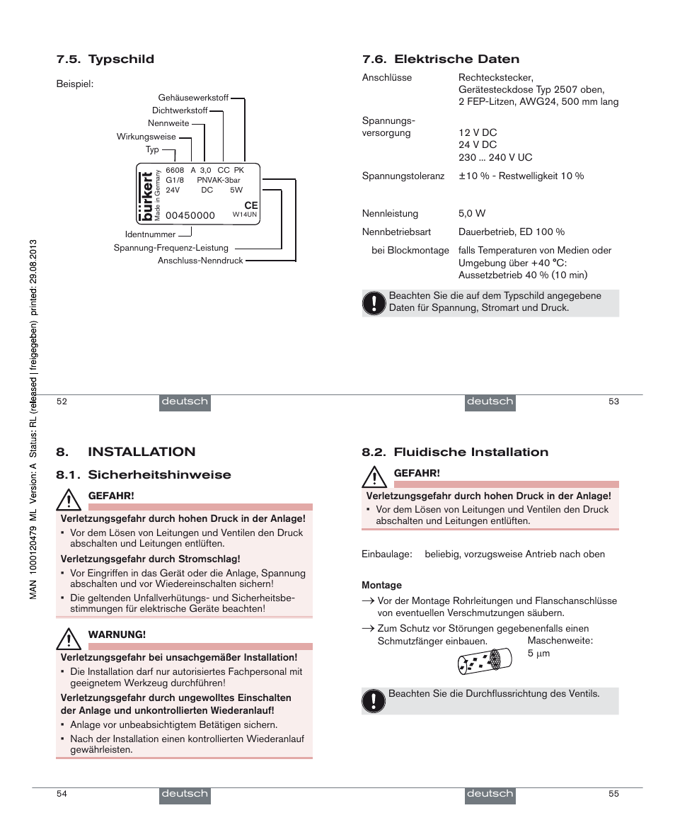 Burkert Type 6608 User Manual | Page 14 / 27