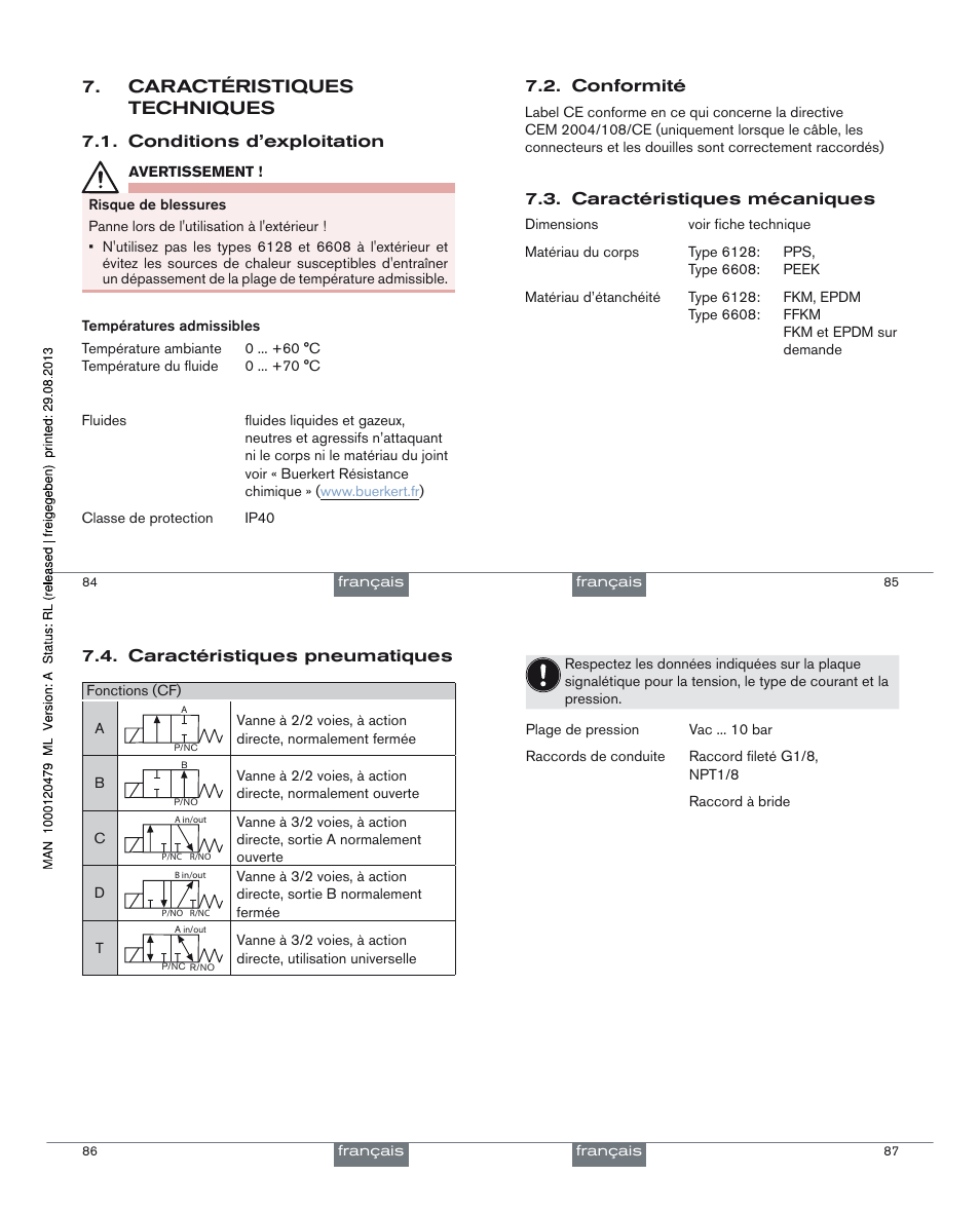 Burkert Type 6608 User Manual | Page 22 / 27