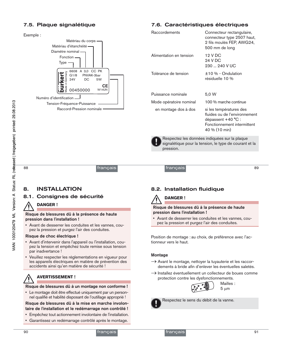 Burkert Type 6608 User Manual | Page 23 / 27