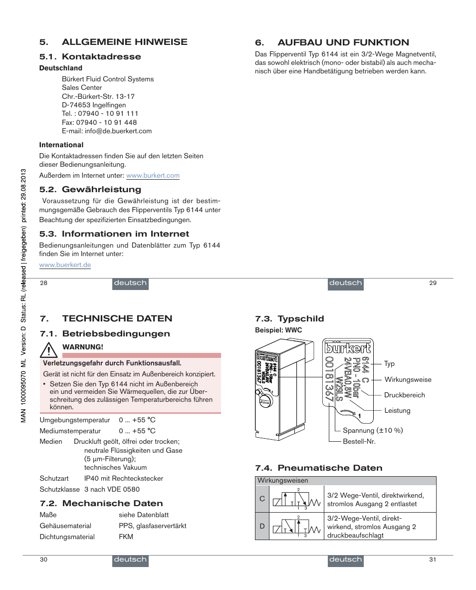 Burkert Type 6144 User Manual | Page 9 / 18