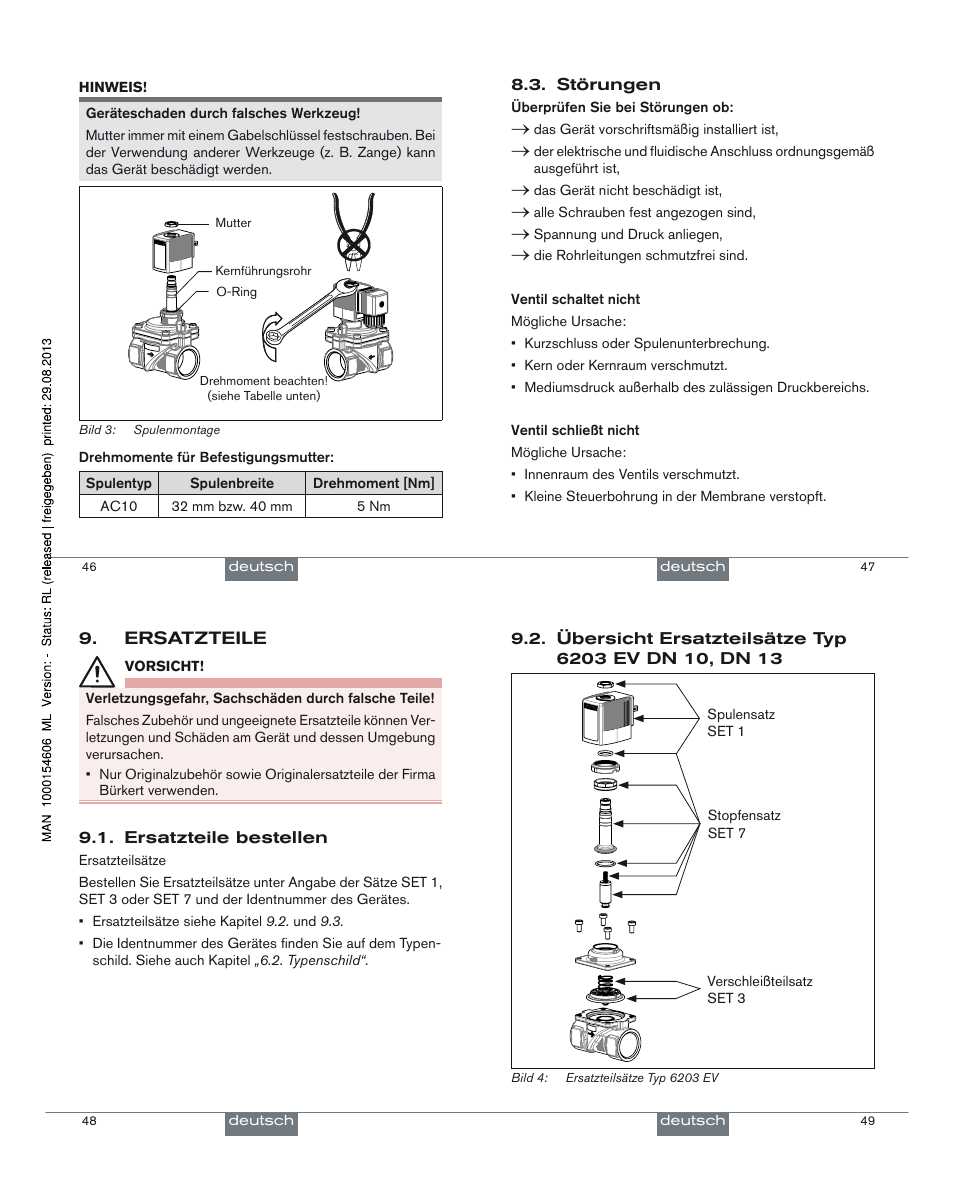 Burkert Type 6203 User Manual | Page 13 / 21