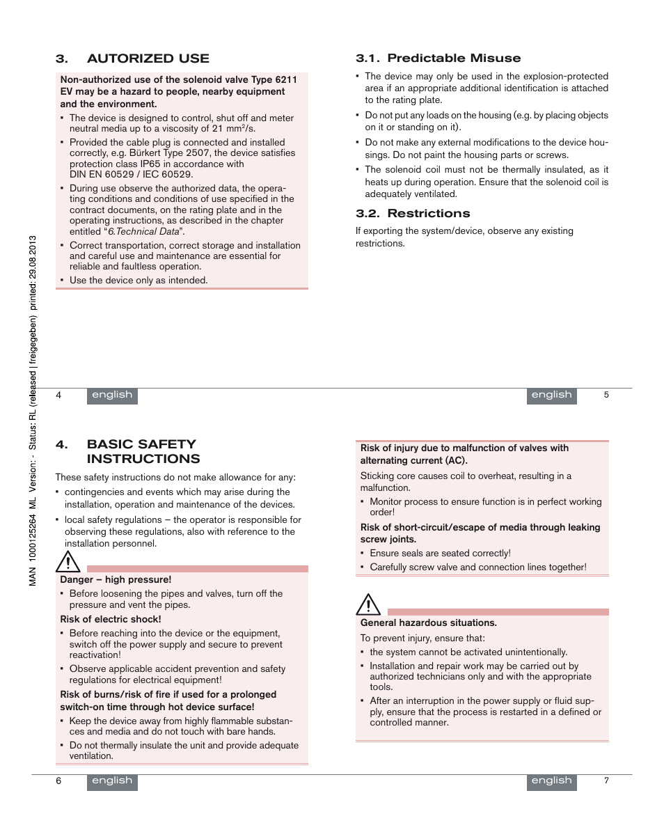 Burkert Type 6211 User Manual | Page 2 / 21