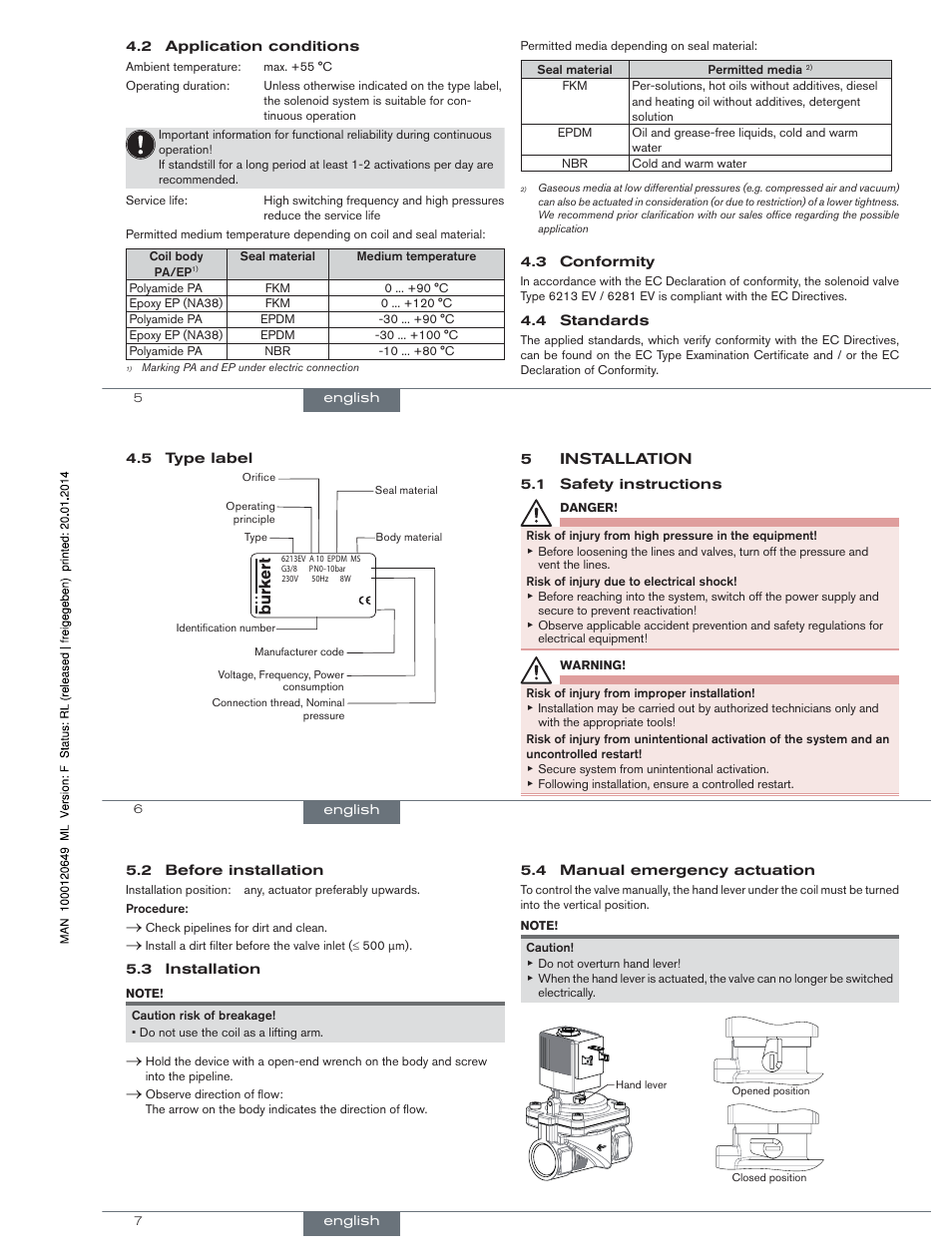 Burkert Type 6281 User Manual | Page 3 / 15