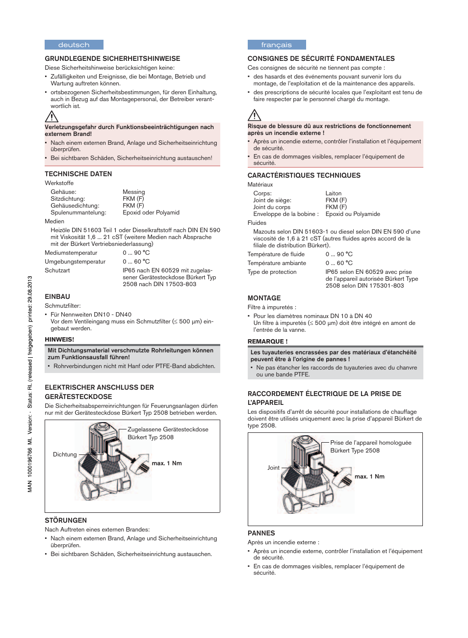 Burkert Type 6213 User Manual | Page 2 / 2