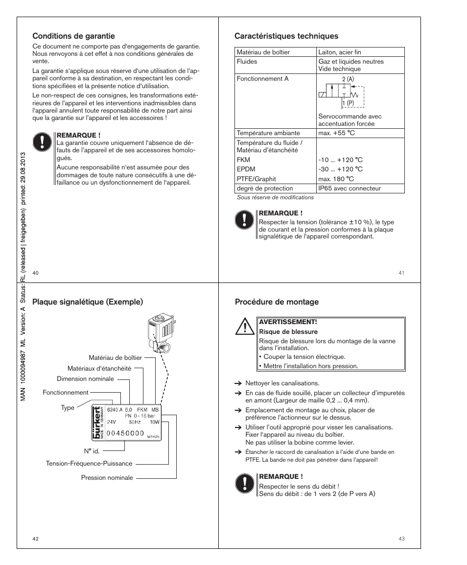 Burkert Type 6240 User Manual | Page 13 / 15