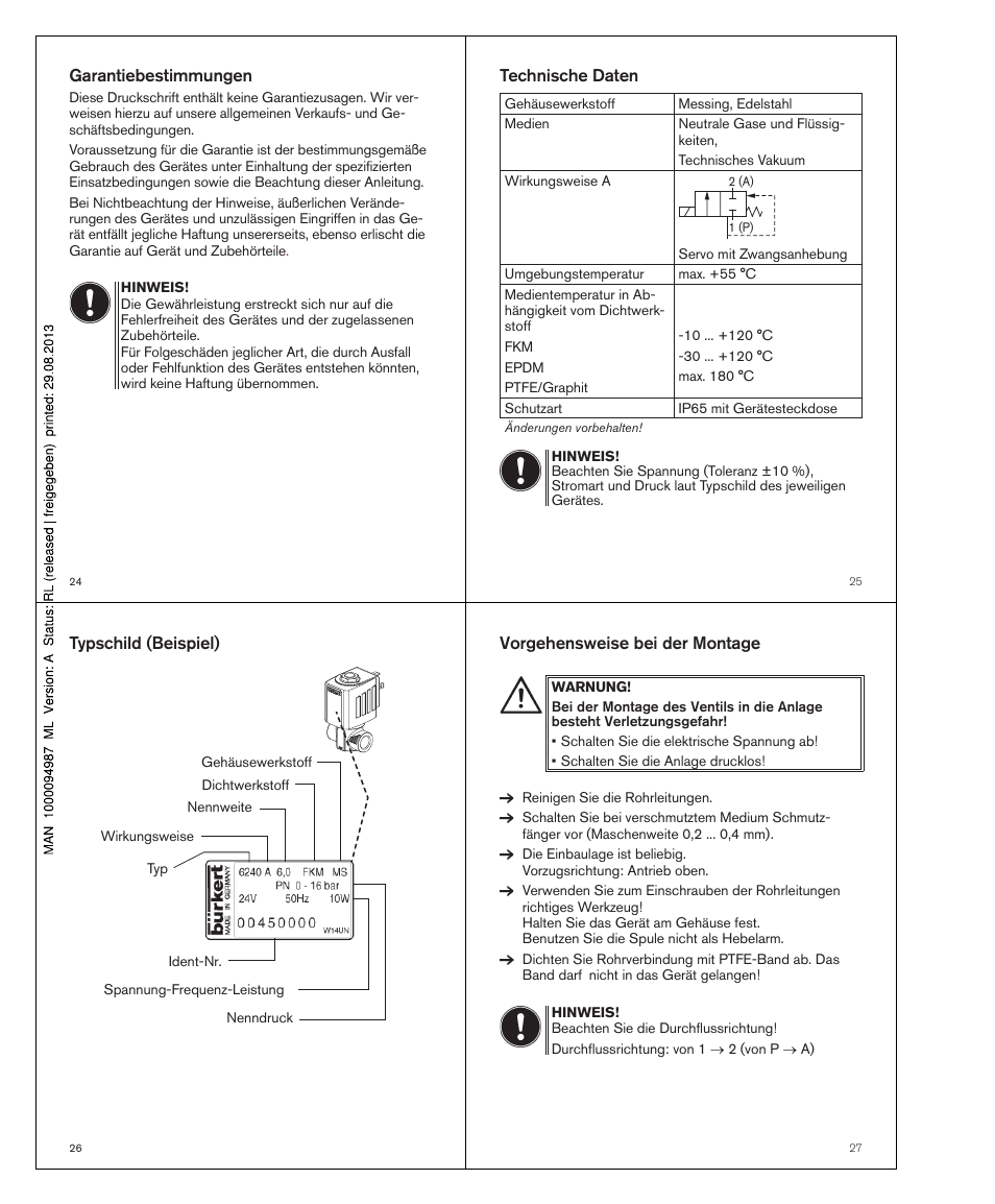 Burkert Type 6240 User Manual | Page 8 / 15