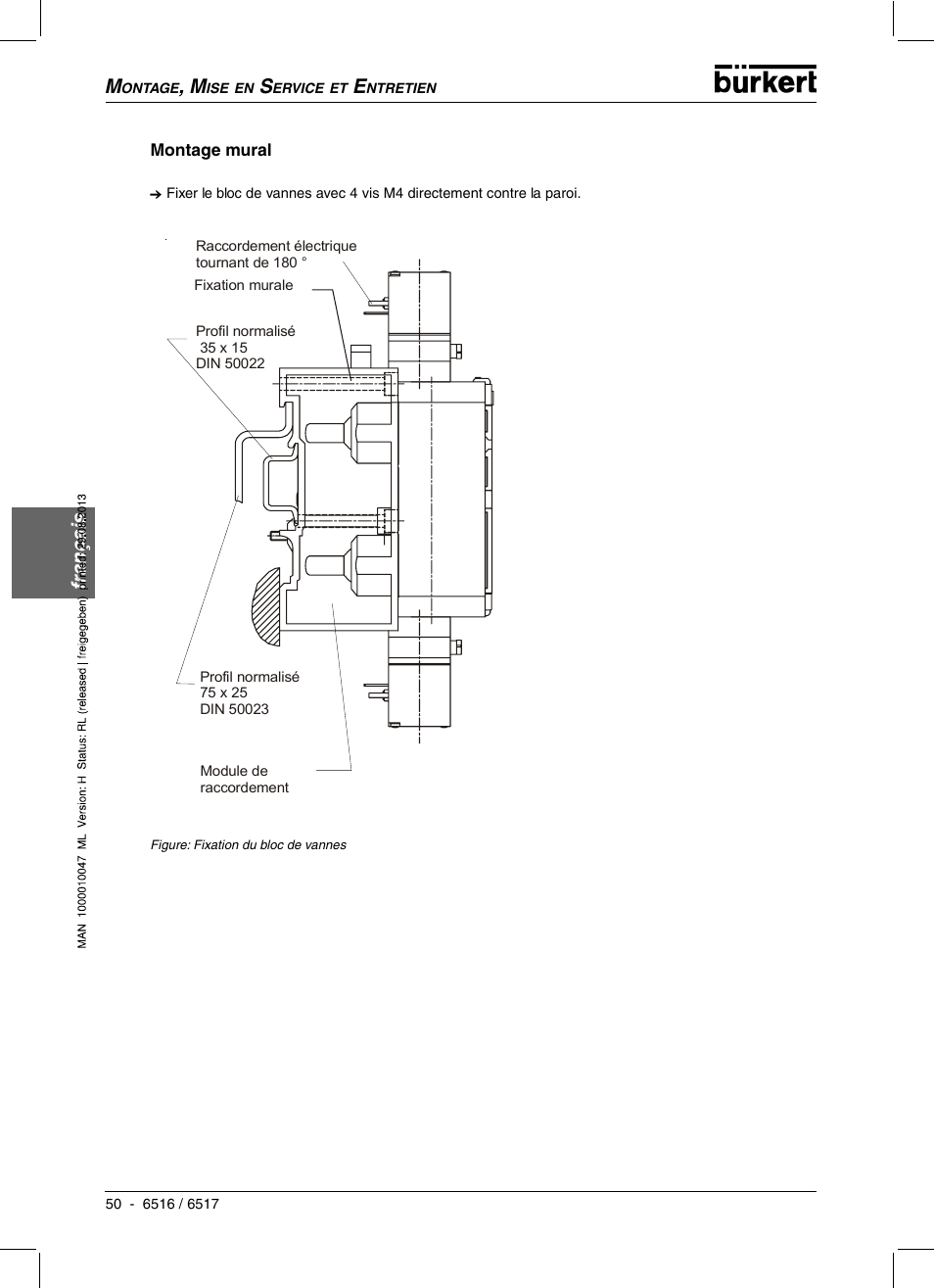 Français | Burkert Type 6517 User Manual | Page 52 / 56