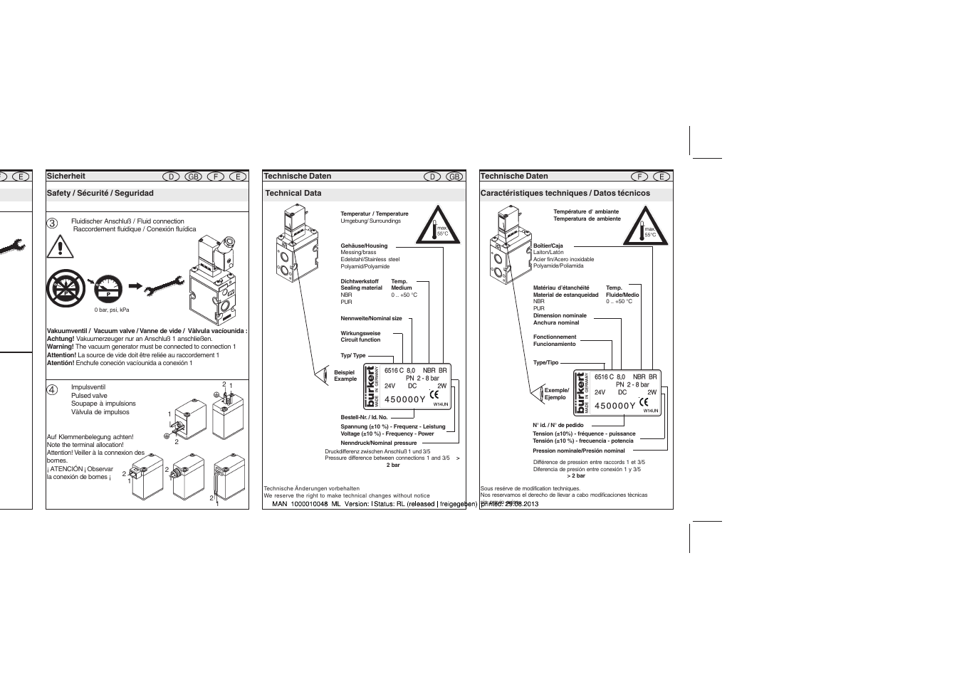 Burkert Type 6517 User Manual | Page 3 / 6