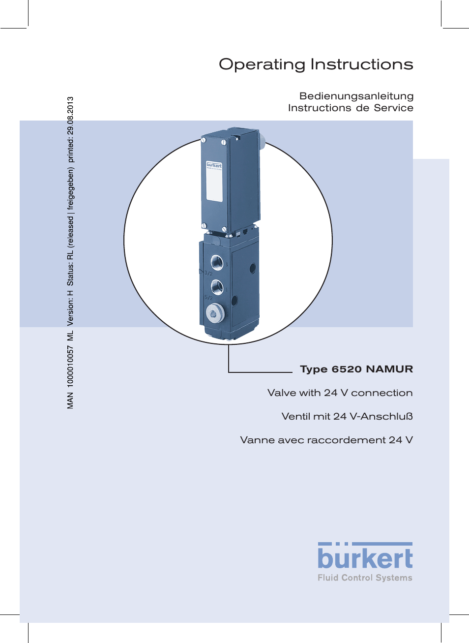 Burkert Type 6520 User Manual | 33 pages