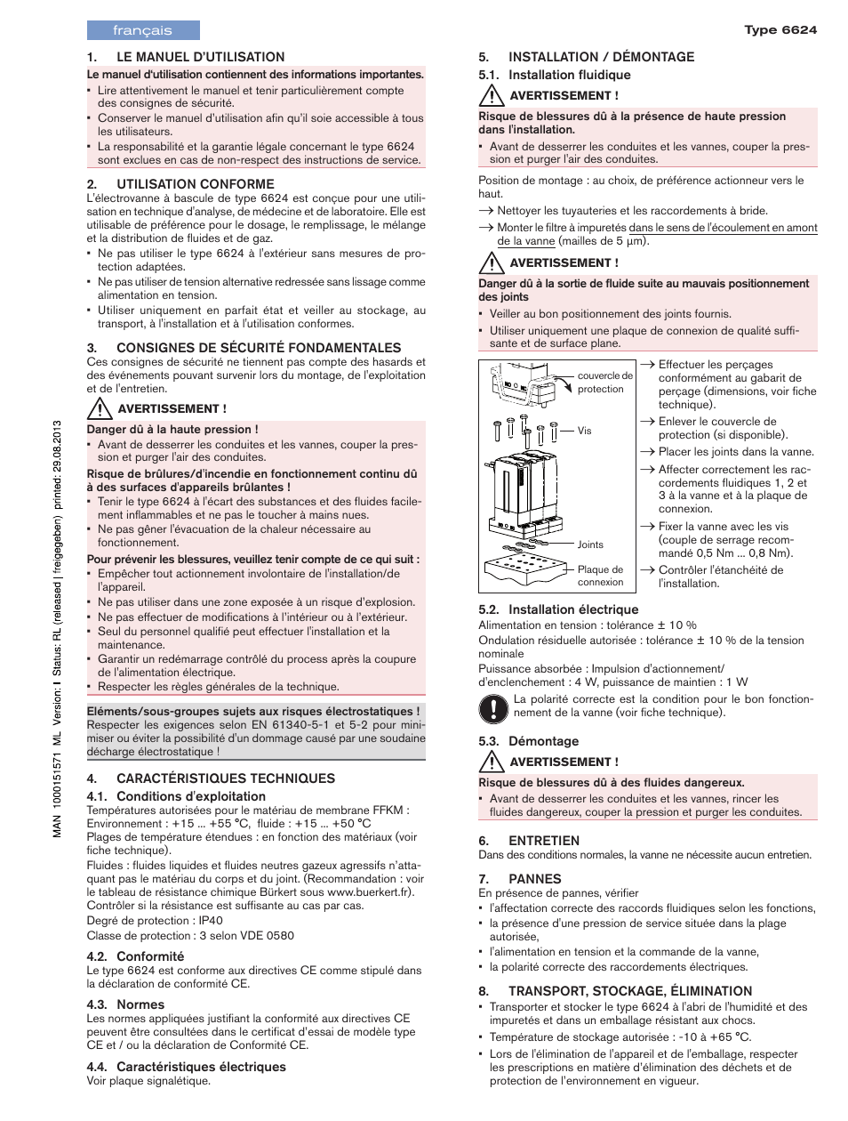 Burkert Type 6624 User Manual | Page 4 / 4