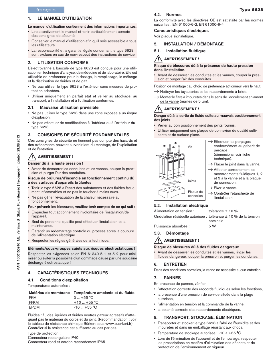 Burkert Type 6628 User Manual | Page 4 / 4