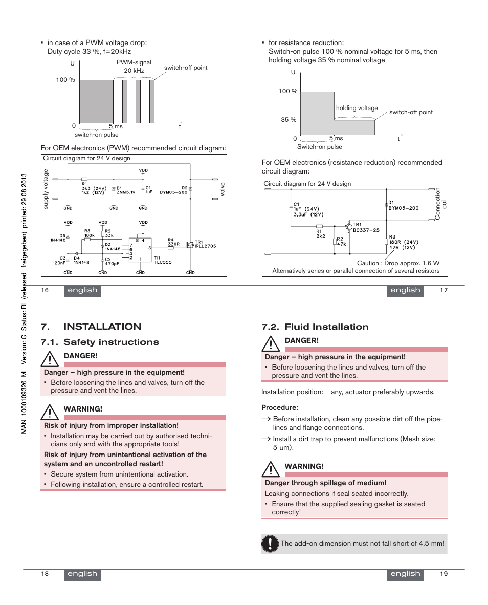 Installation | Burkert Type 6650 User Manual | Page 5 / 21