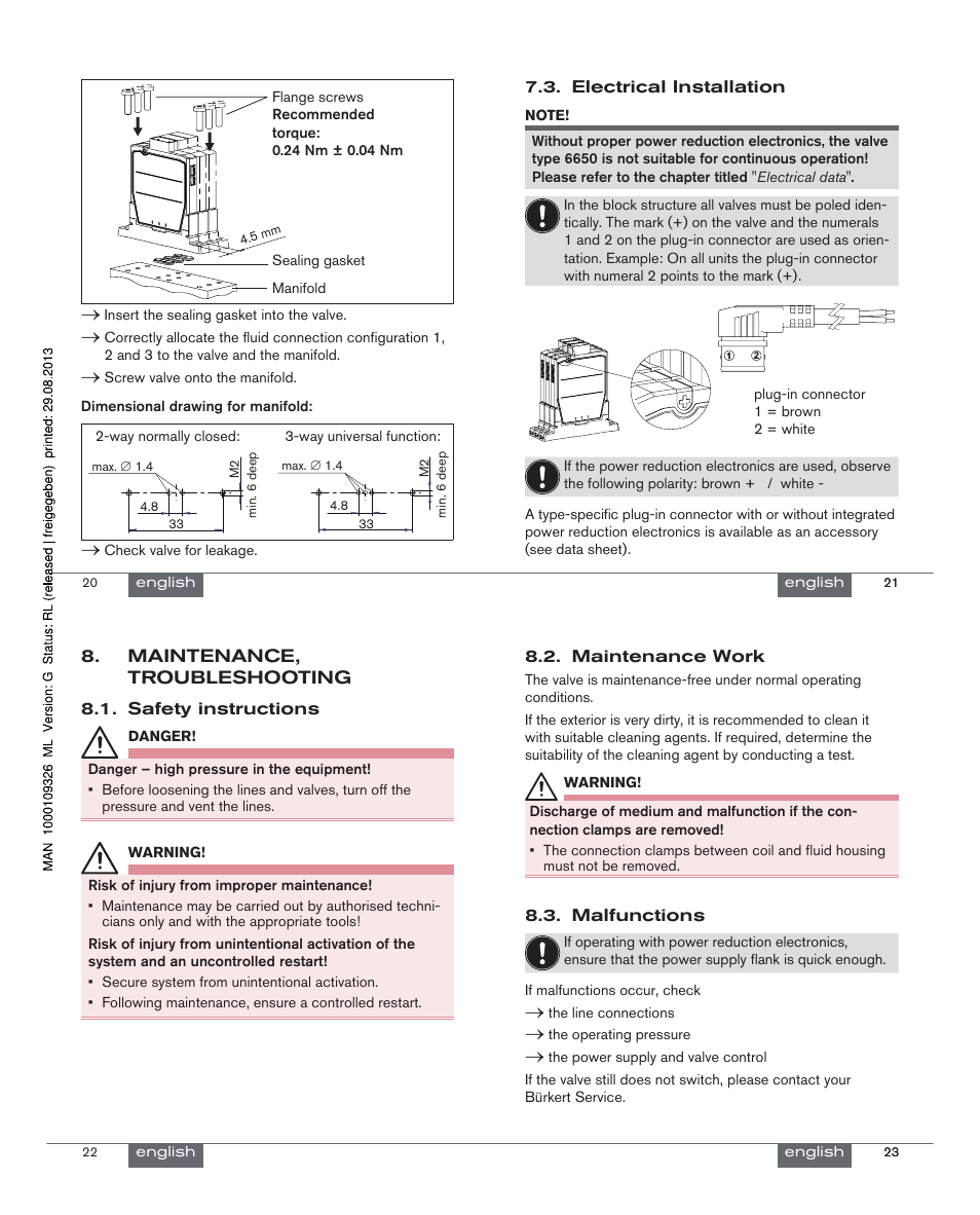 Burkert Type 6650 User Manual | Page 6 / 21