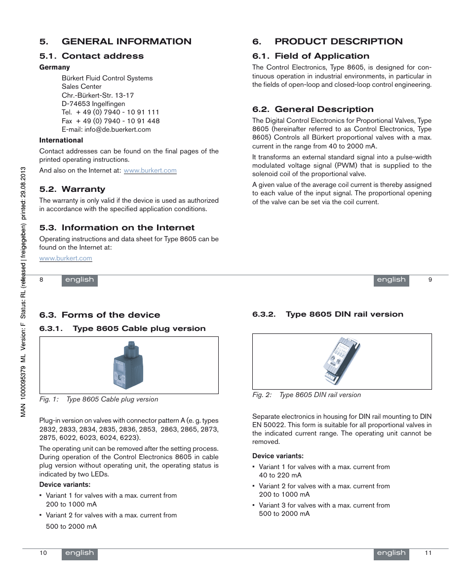 Burkert Type 8605 User Manual | Page 3 / 18