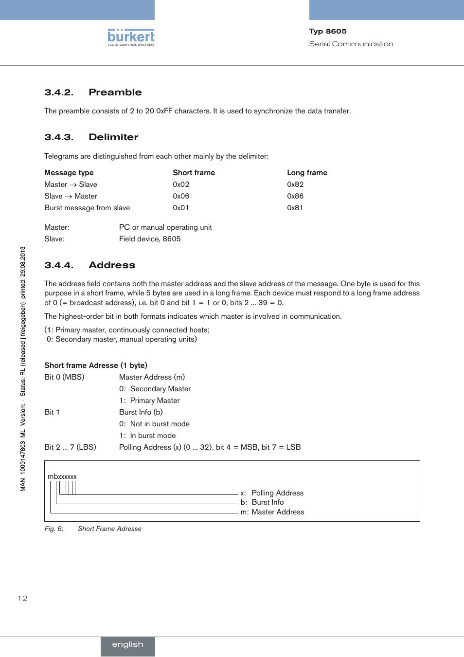 Burkert Type 8605 User Manual | Page 12 / 82