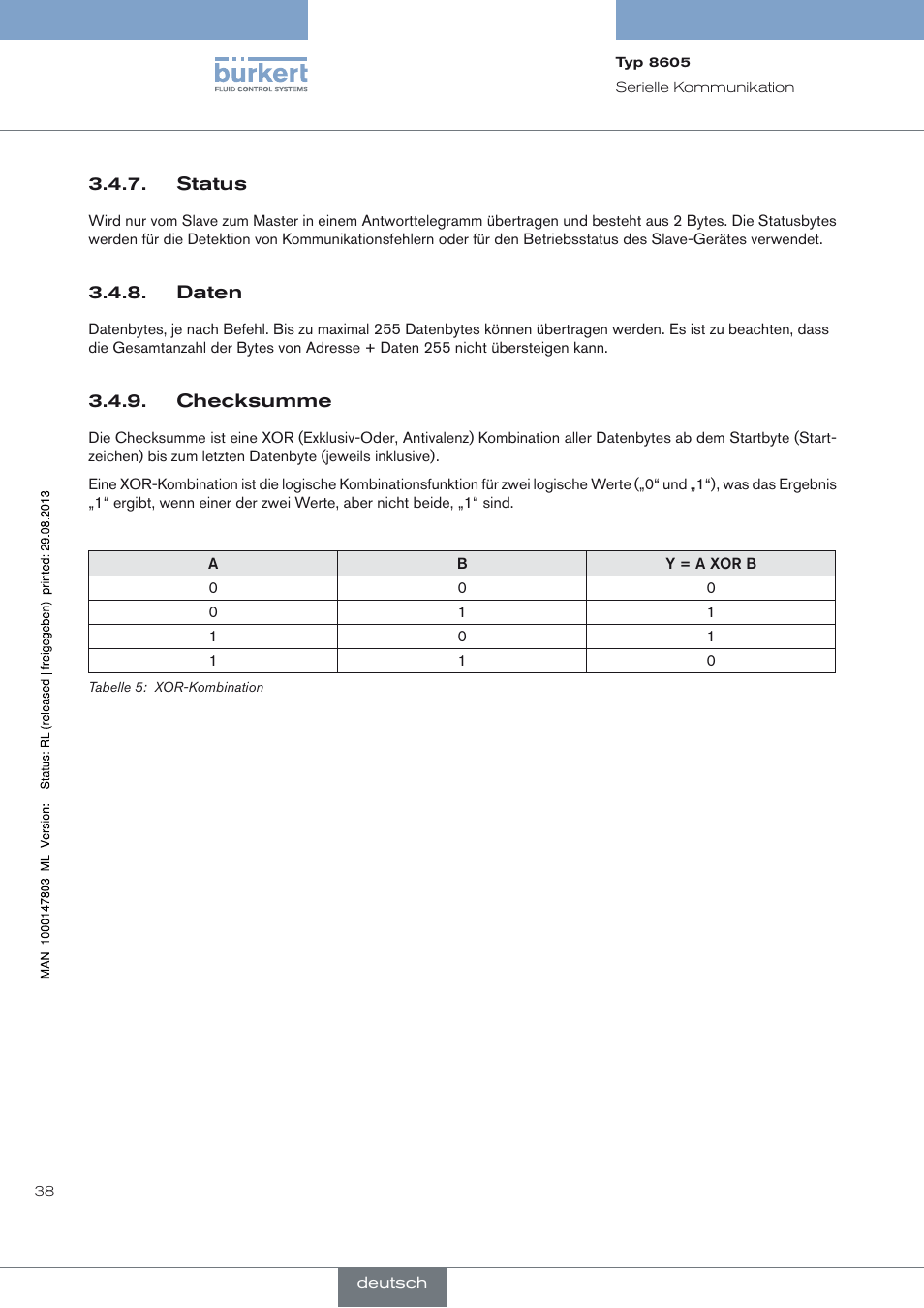 Burkert Type 8605 User Manual | Page 40 / 82
