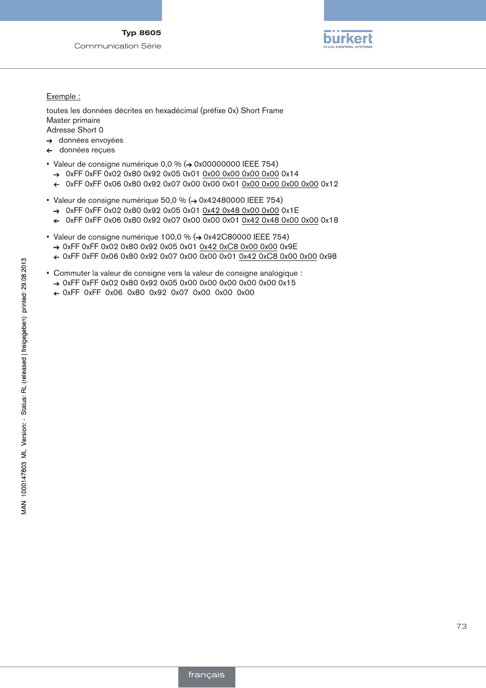 Burkert Type 8605 User Manual | Page 75 / 82