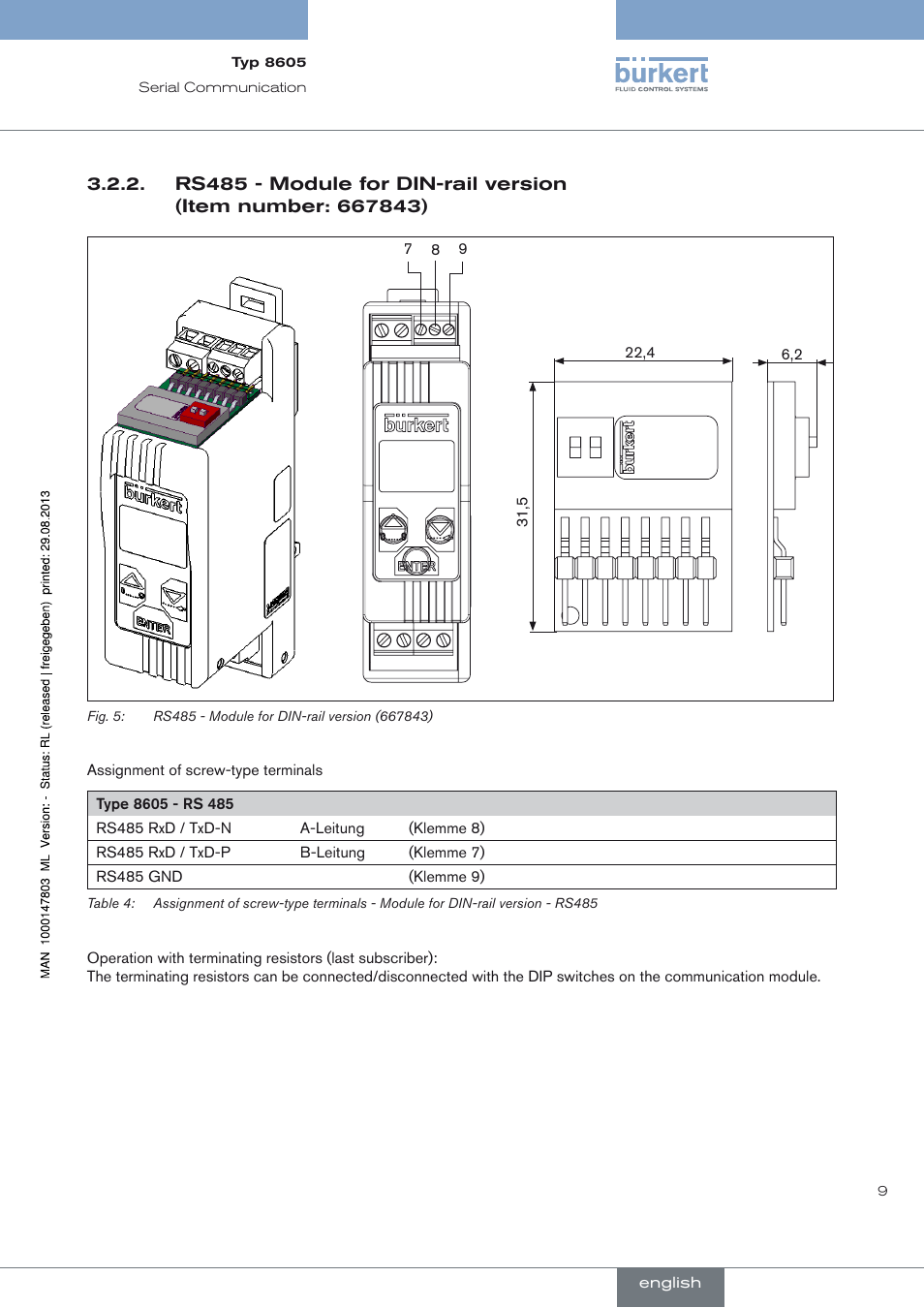Burkert Type 8605 User Manual | Page 9 / 82