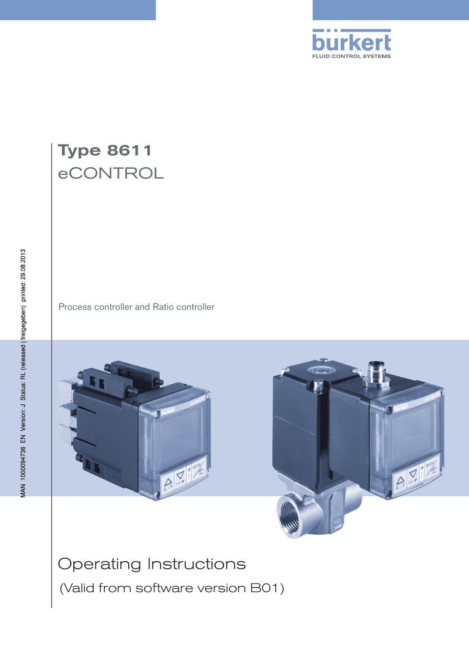 Burkert Type 8611 User Manual | 102 pages