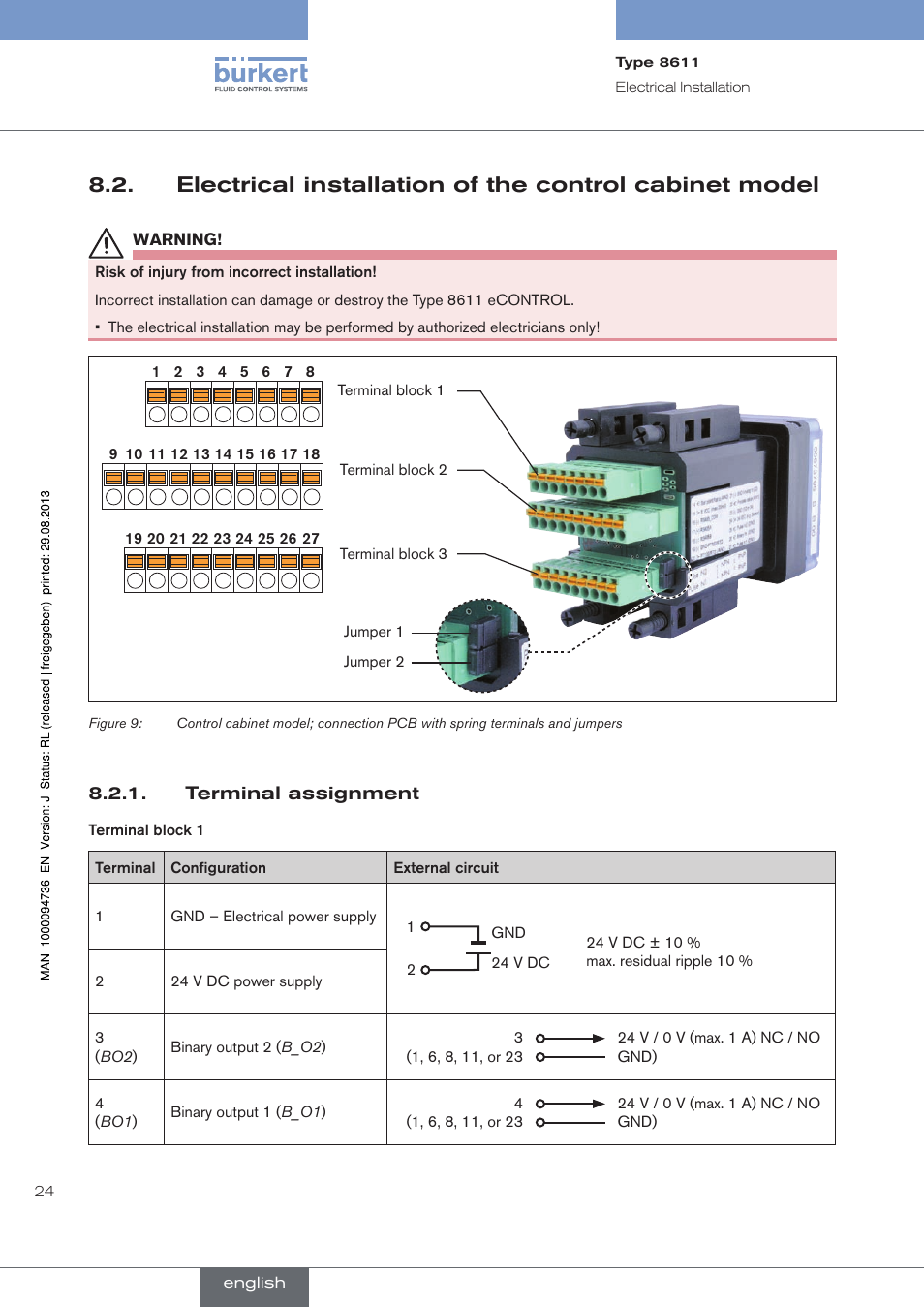 Burkert Type 8611 User Manual | Page 24 / 102