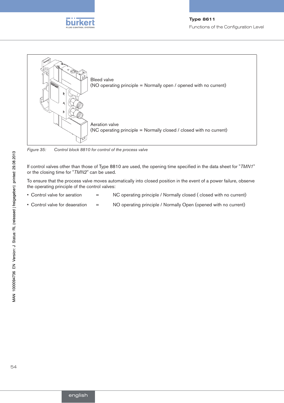 Burkert Type 8611 User Manual | Page 54 / 102