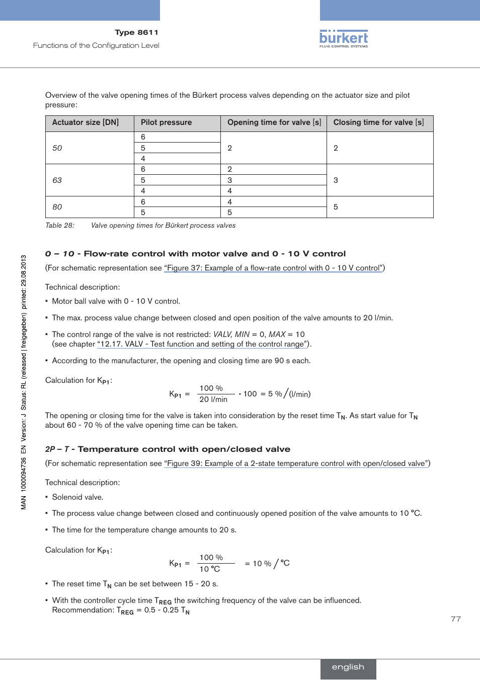 Burkert Type 8611 User Manual | Page 77 / 102