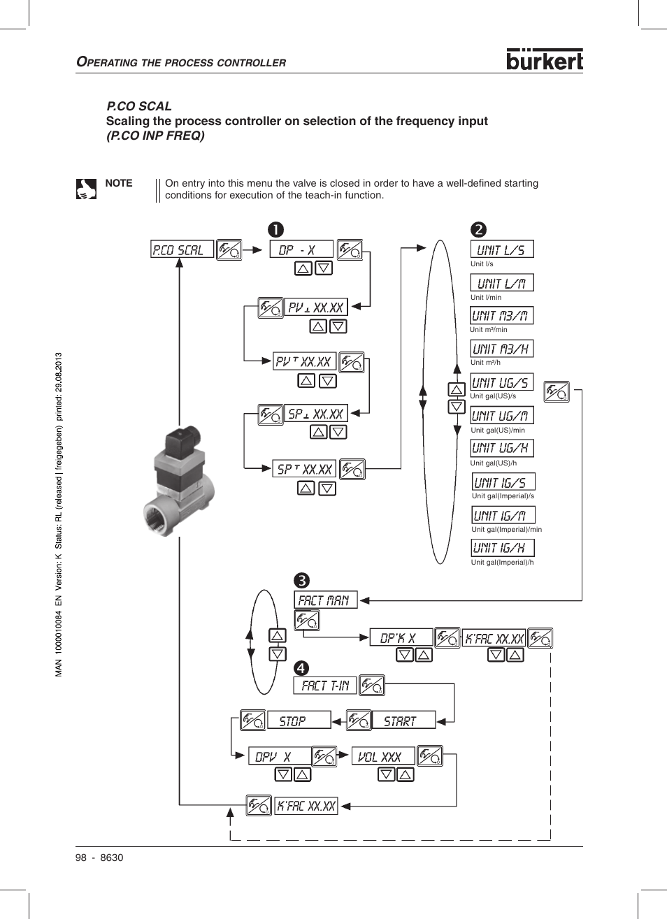 Burkert Type 8630 User Manual | Page 100 / 186