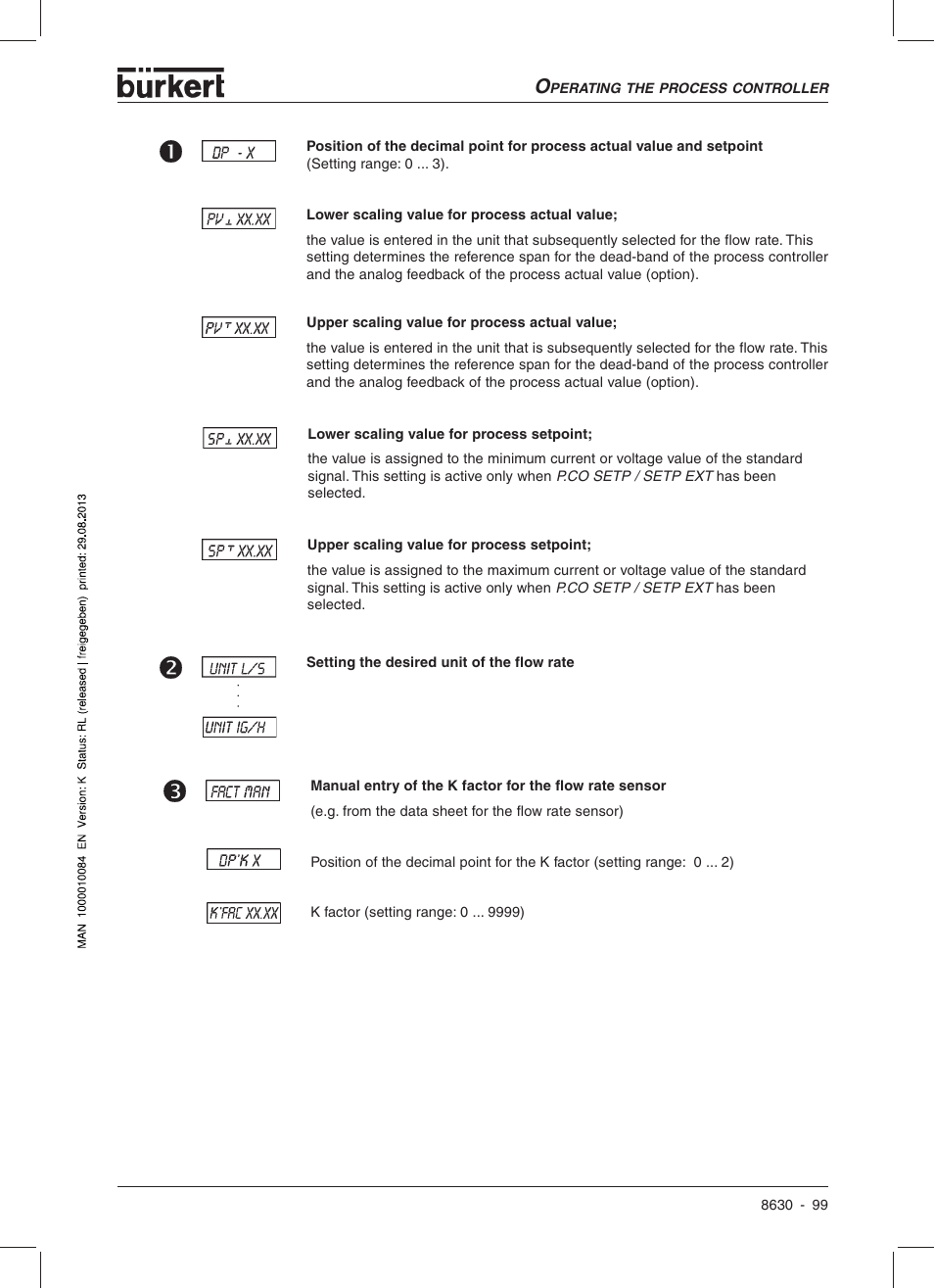 Burkert Type 8630 User Manual | Page 101 / 186